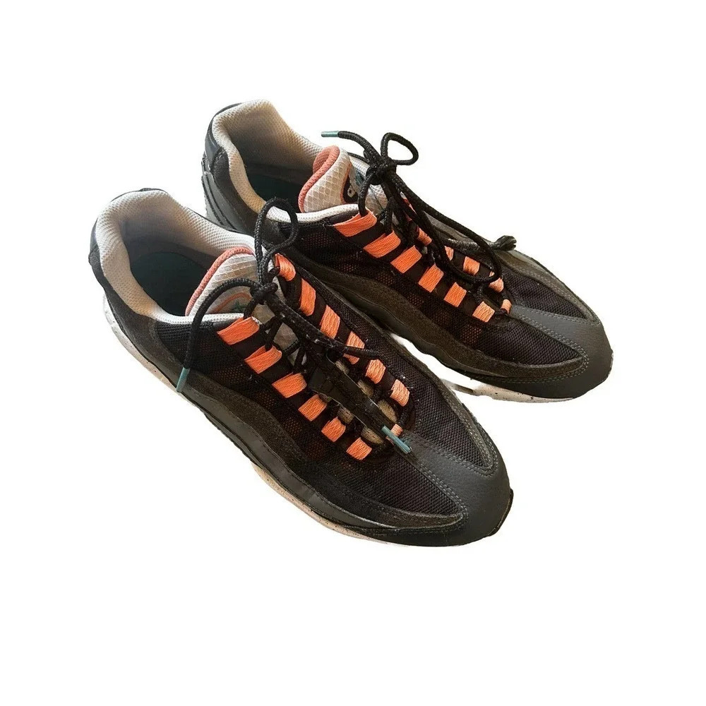 Nike Air Max 95 Black Speckled Men's Size 10 White/Orange/Gray.